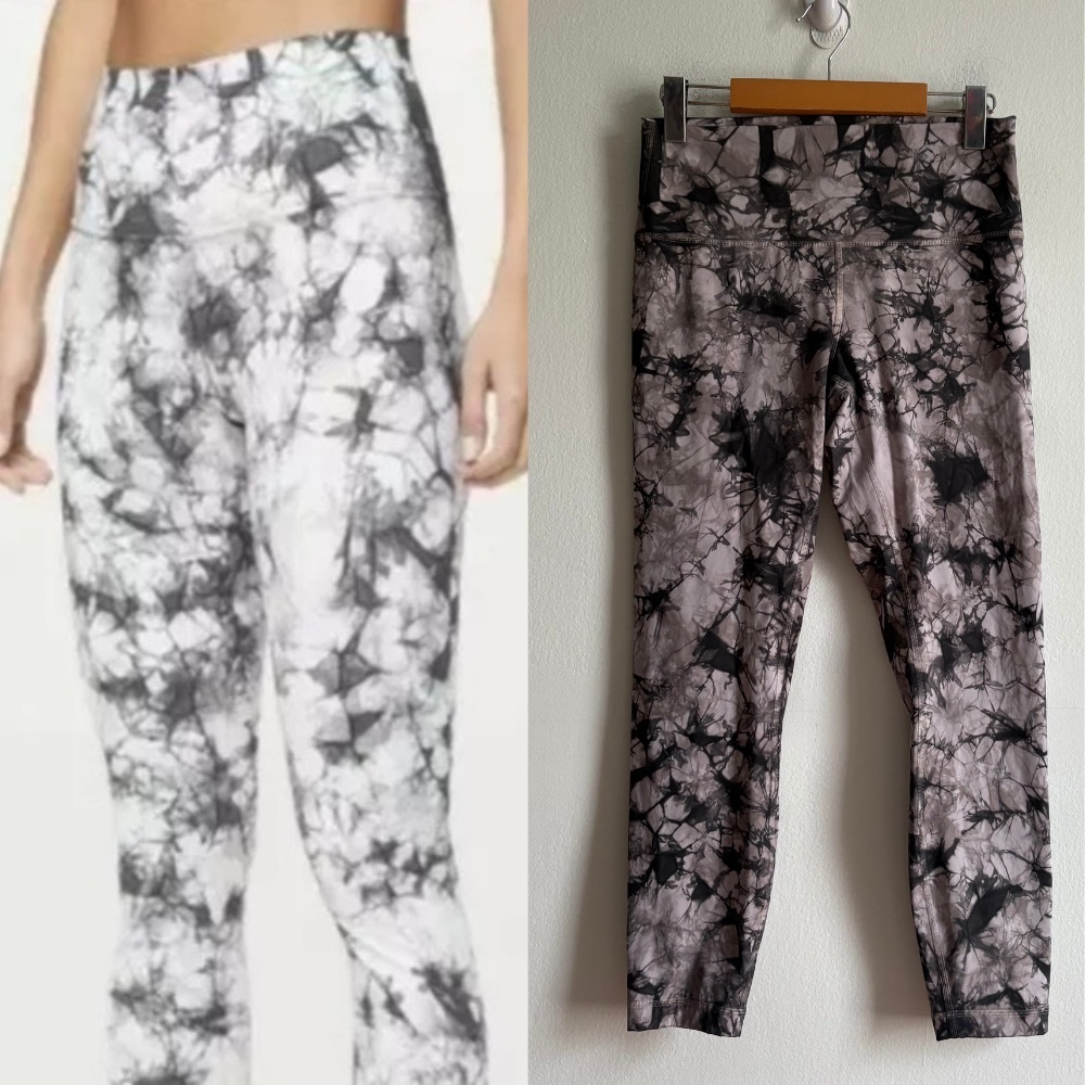 Lululemon Sz 8 Wunder Under High-Rise Dual Shibori Full-On Luxtreme Legging